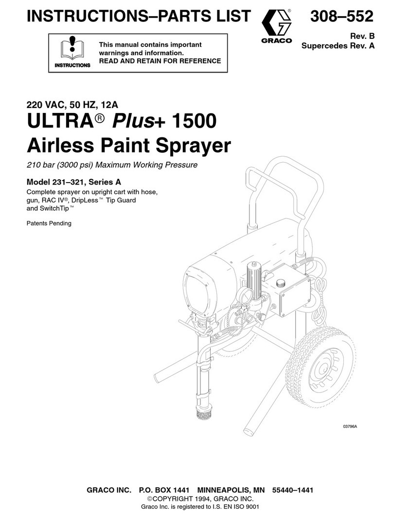 Graco ULTRA PLUS+ 1500 Parts list manual