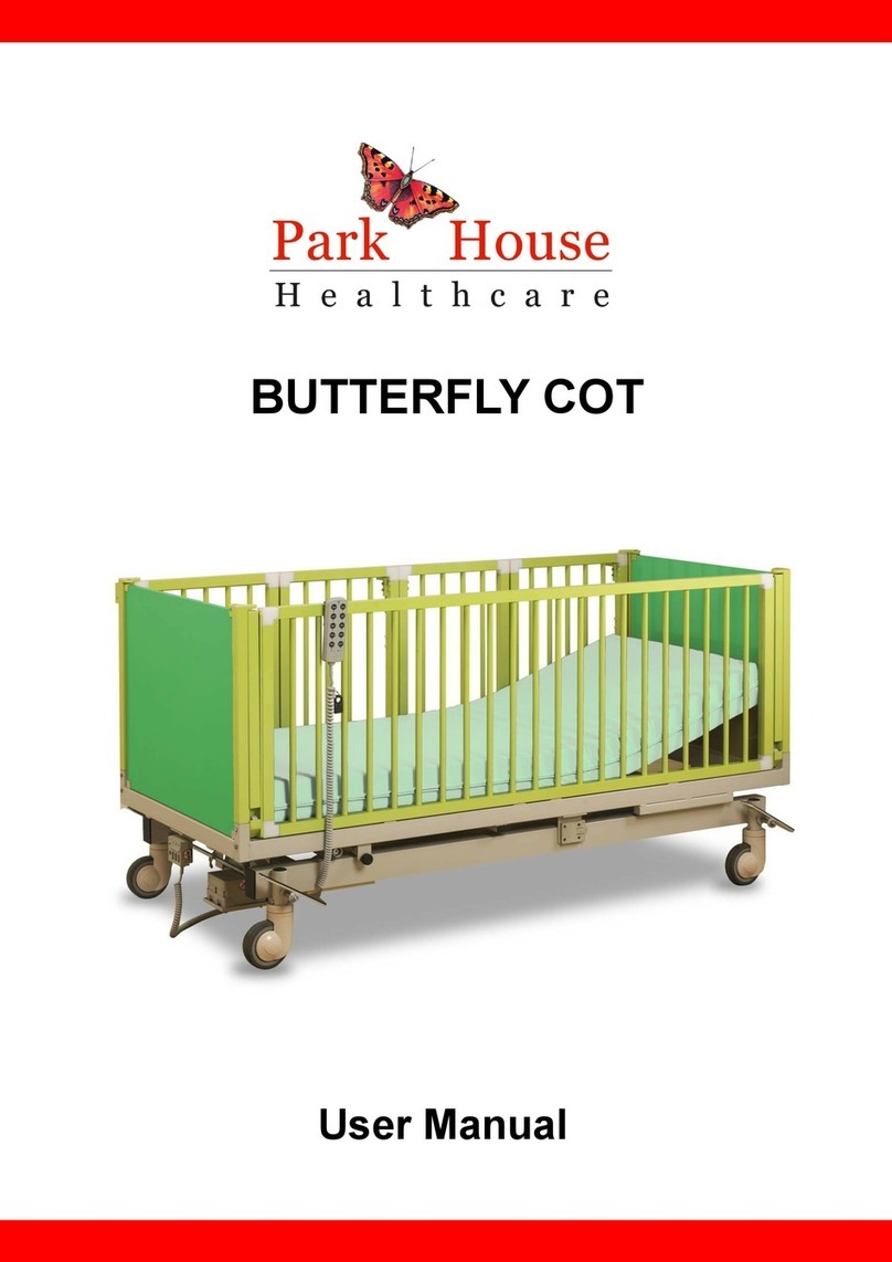 Park House Healthcare BUTTERFLY COT user manual