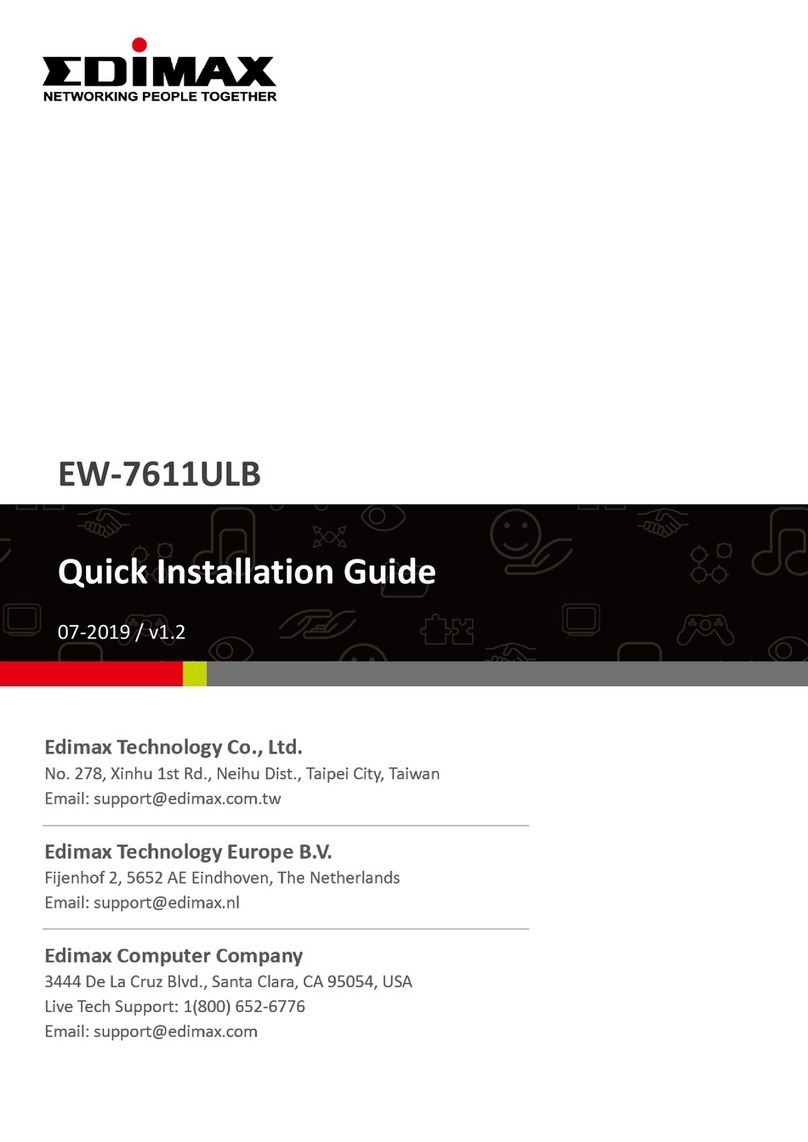 Edimax EW-7611ULB Quick installation guide