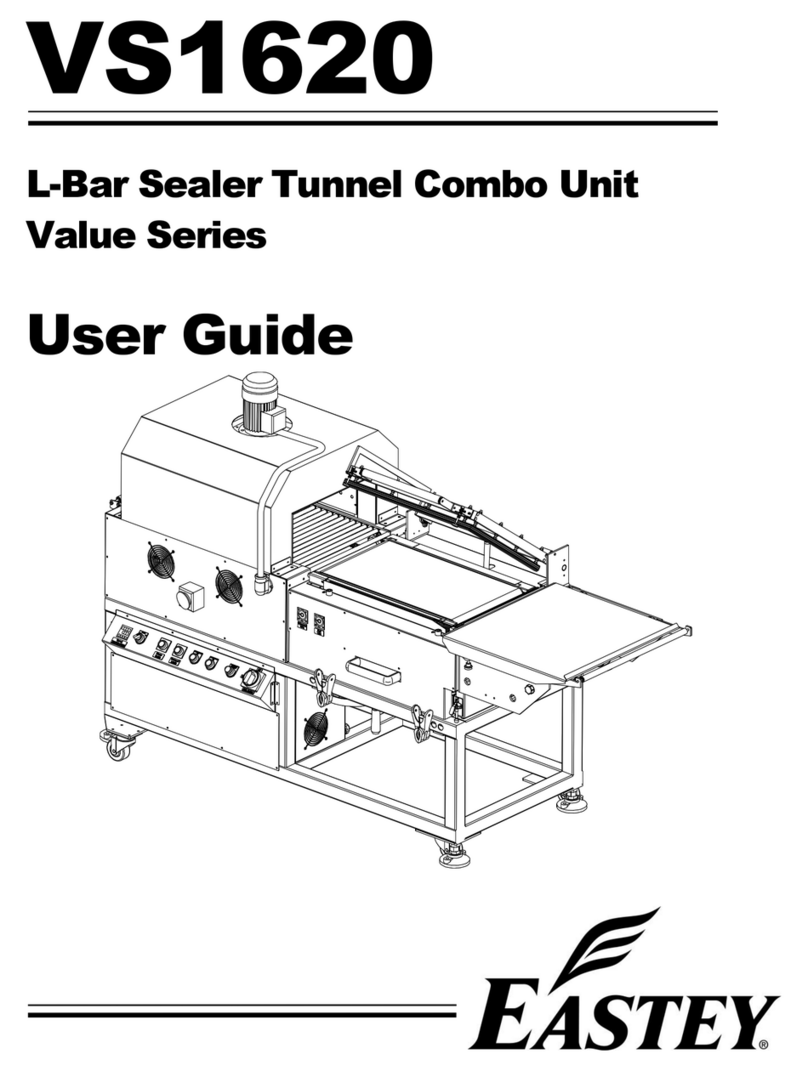 Eastey L-Bar Sealer Tunnel Combo Unit Value Series user guide