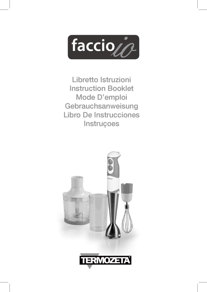 TERMOZETTA FACCIO IO Instruction booklet