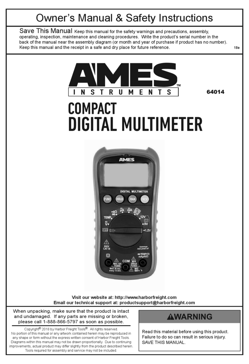 Ames Instruments 64014 Owner's manual & safety instructions