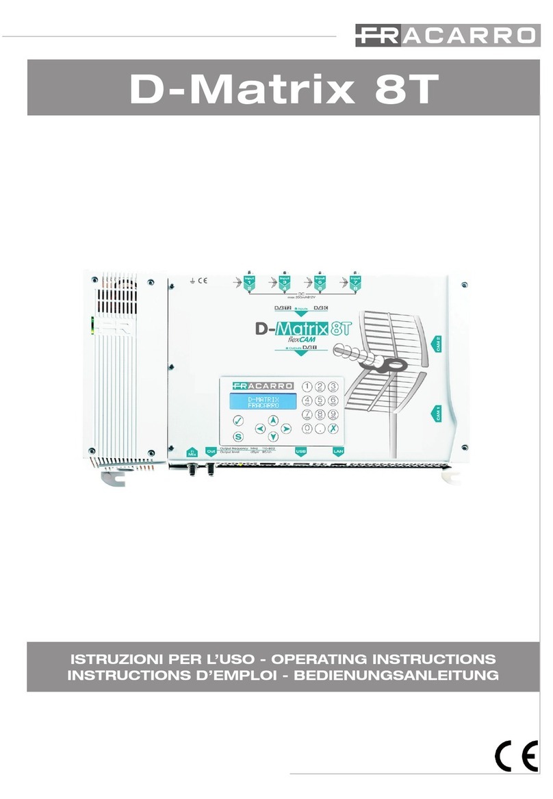 Fracarro D-Matrix 8T operating instructions