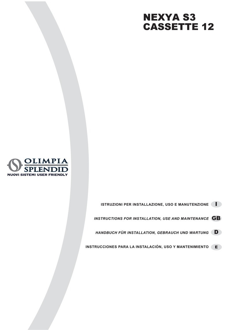 Olimpia splendid NEXYA S3 CASSETTE 12 Parts list manual