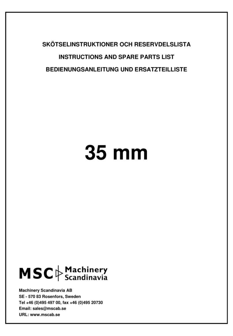 MSC 35 mm Instructions and Spare Parts List