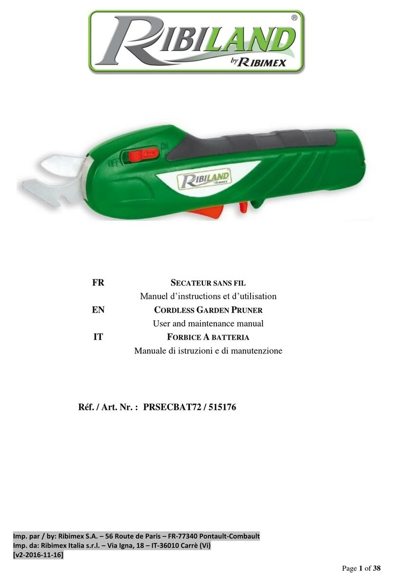 Ribimex RIBILAND PRSECBAT7 Operating instructions