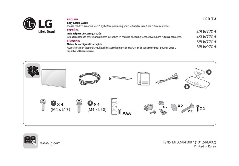 LG 43UV770H Quick start guide