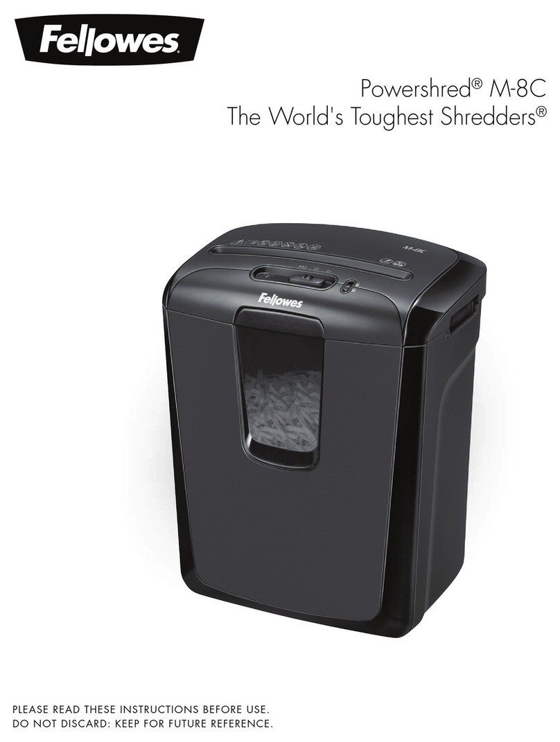 Fellowes Powershred M-8C instructions