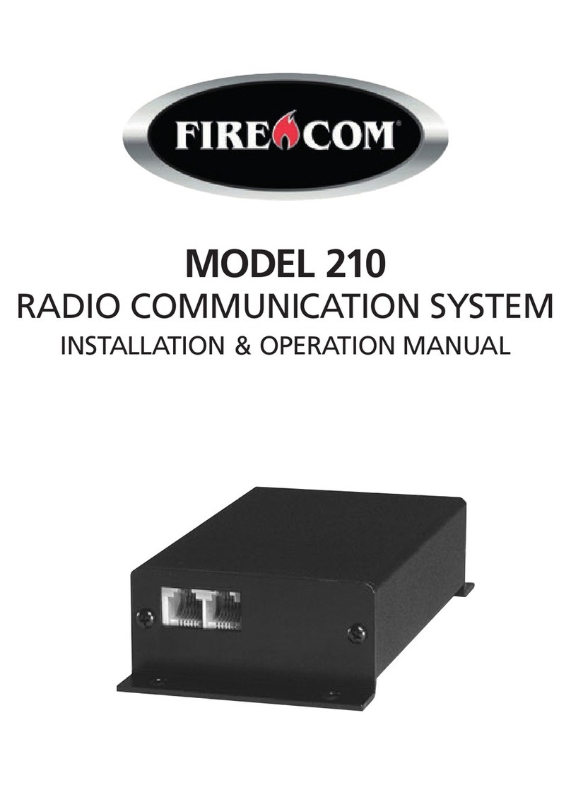 Firecom 210 Series User manual