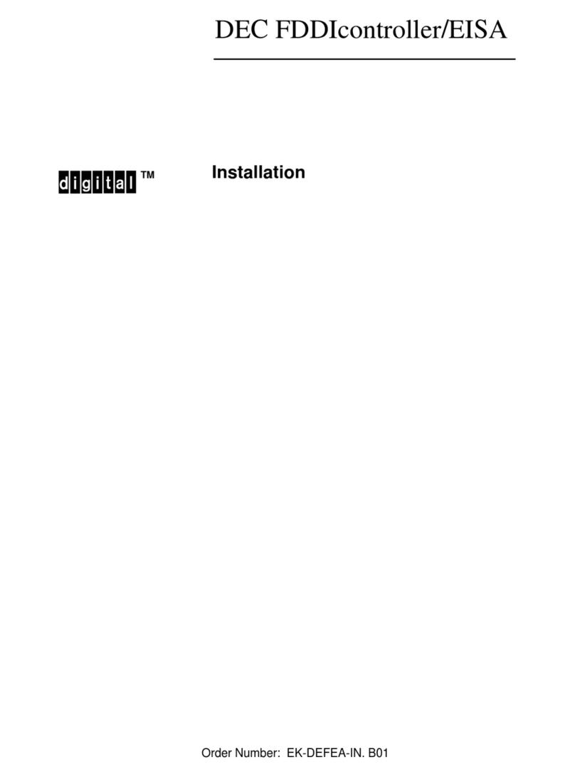 Digital Equipment DEC FDDIcontroller/EISA Installation Digital Equipment DEC FDDIcontroller/EISA Installation