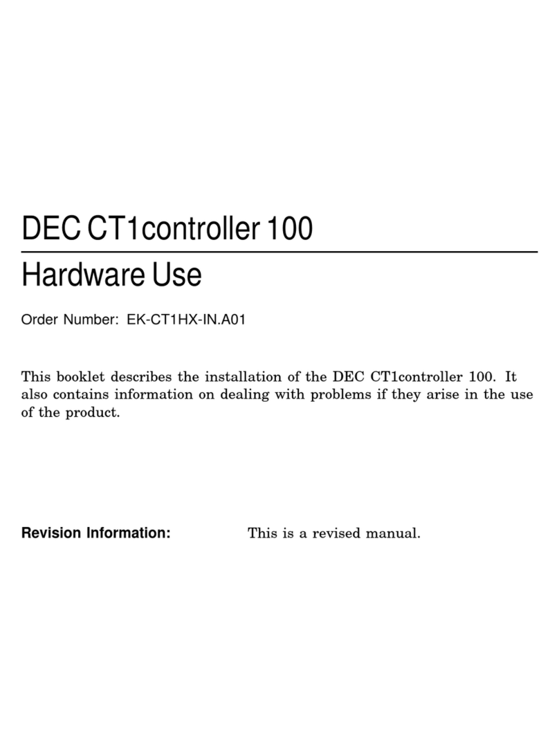 Digital Equipment DEC CT1controller 100 Hardware Use