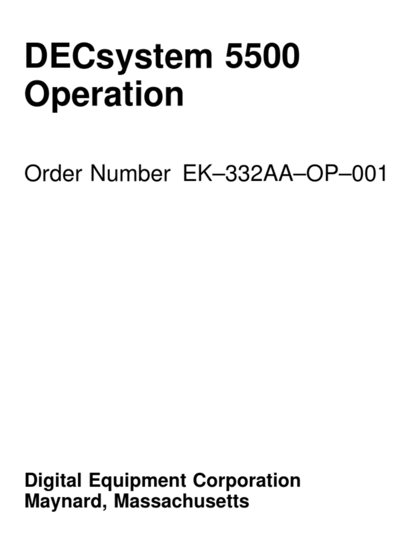 Digital Equipment DECsystem 5500 Operation