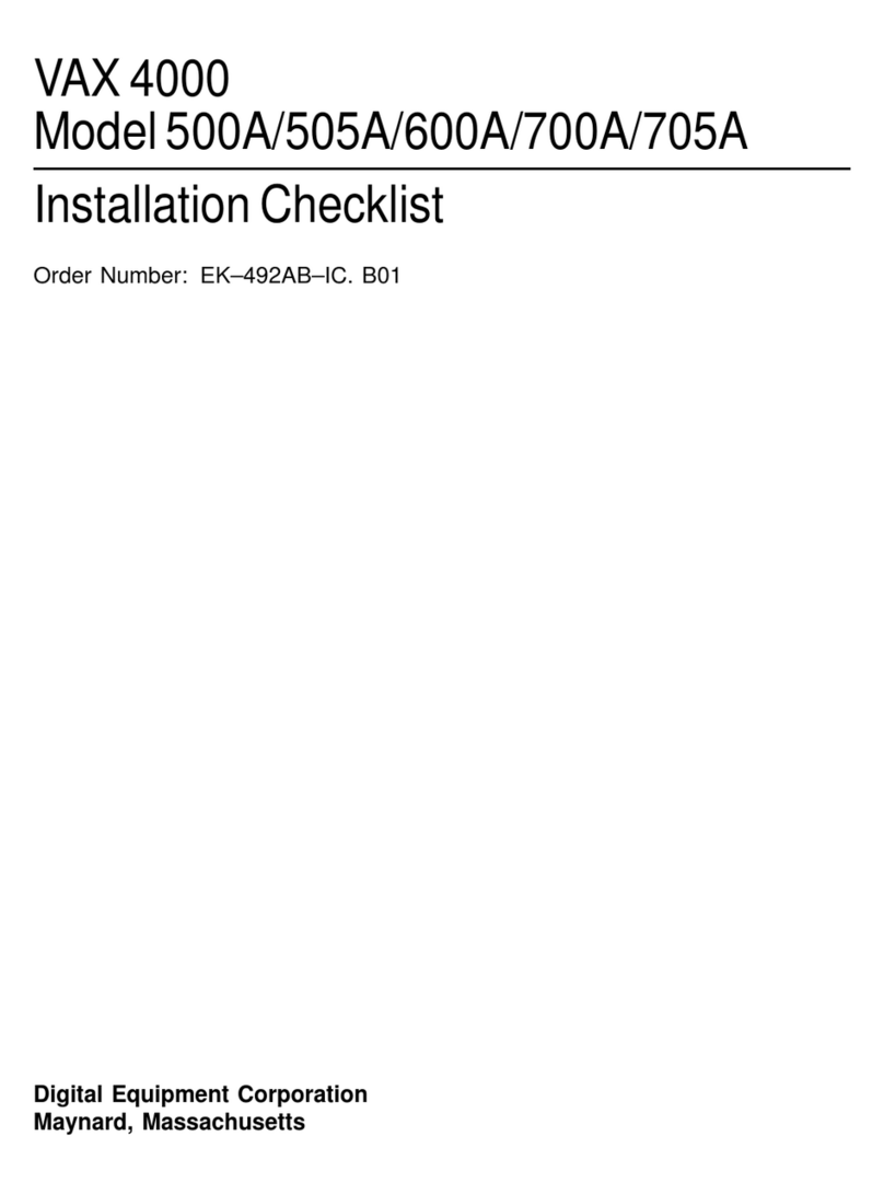 Digital Equipment VAX 4000 500A User manual