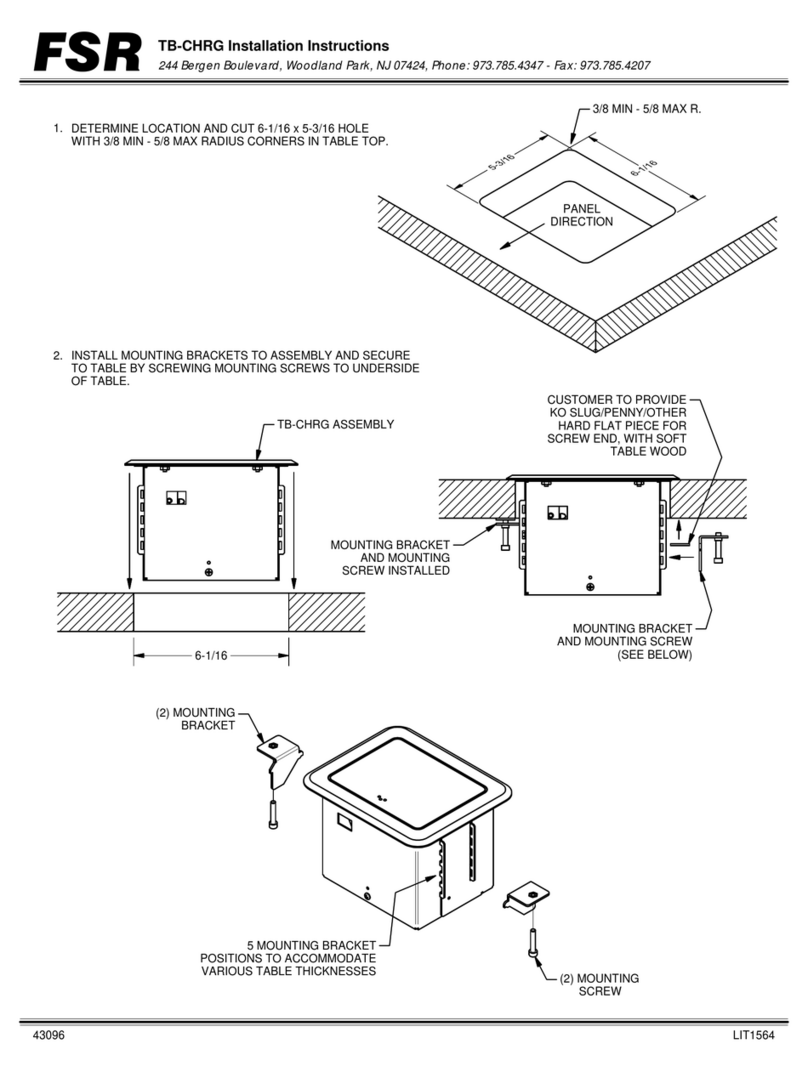 FSR TB-CHRG installation instructions