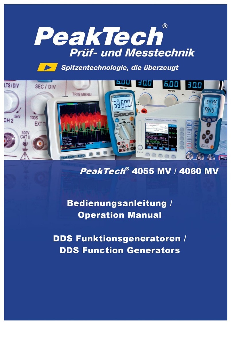 PeakTech 4055 MV User manual
