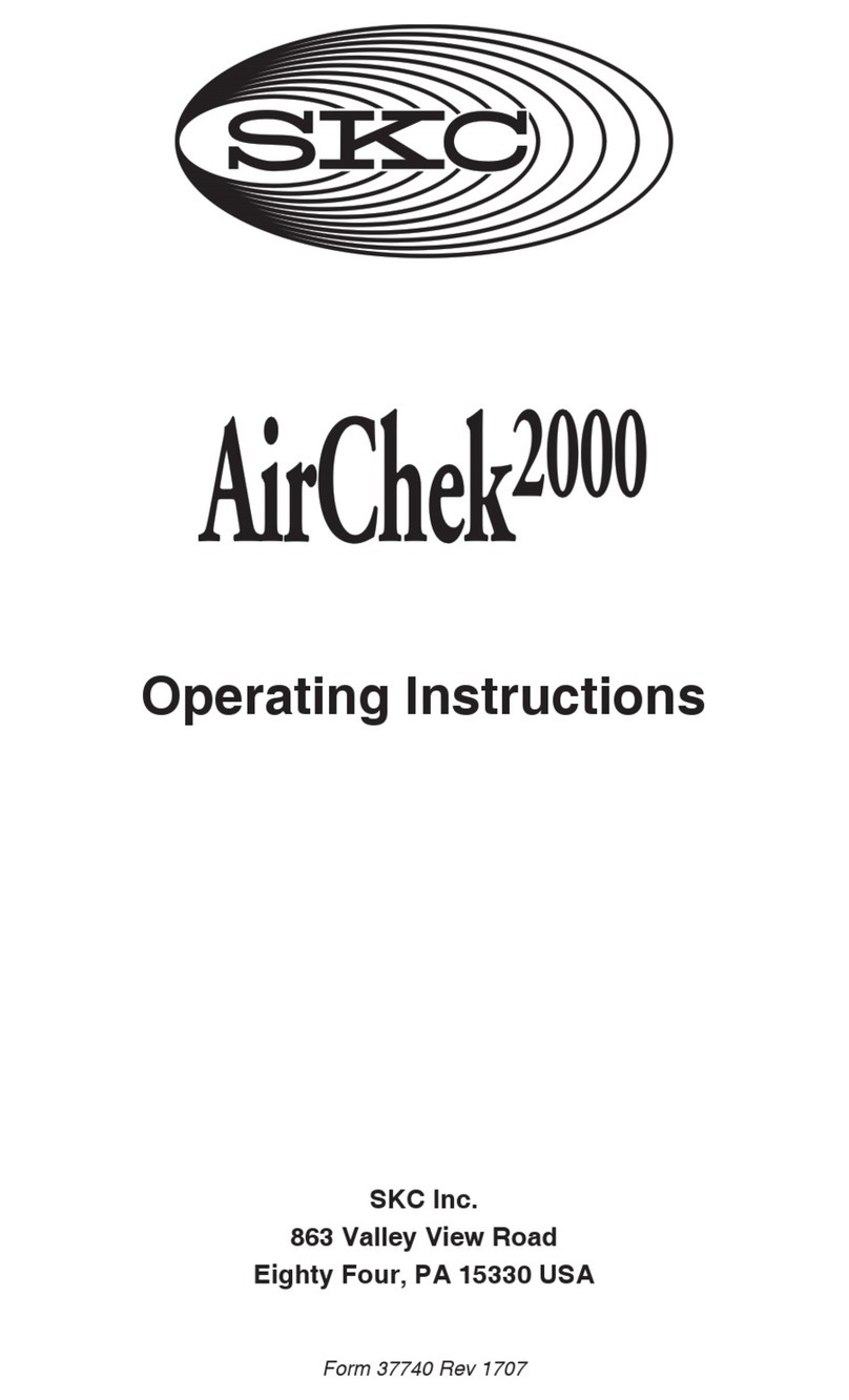 SKC AIRCHEK 2000 operating instructions