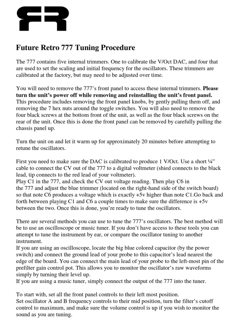 future.retro 777 Tuning Procedure