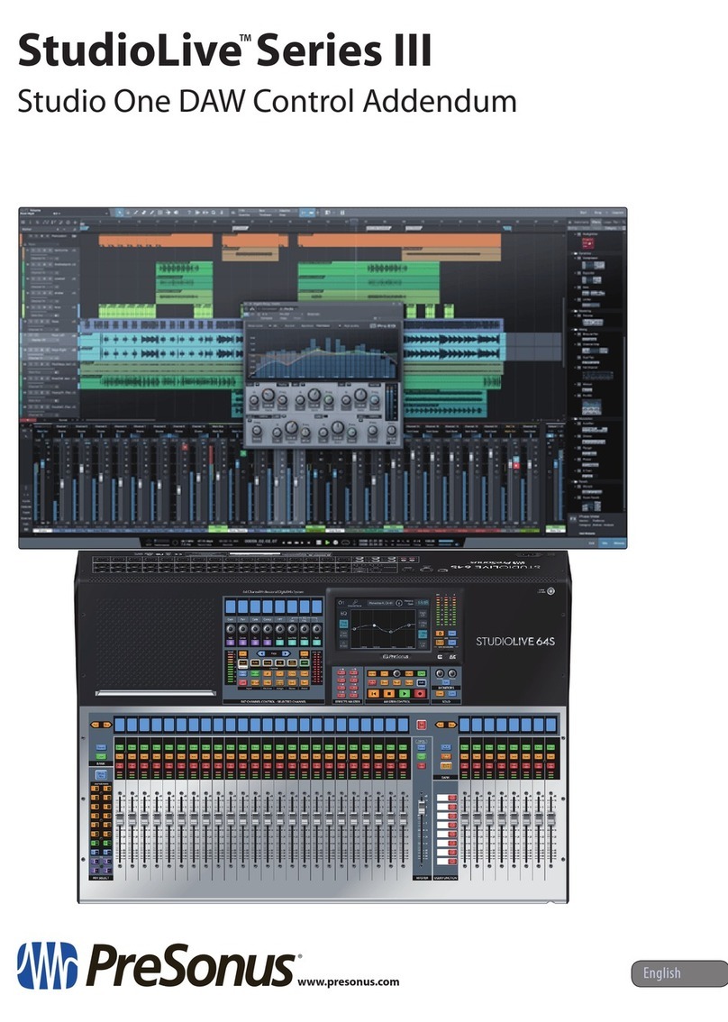 PRESONUS studiolive III series Addendum