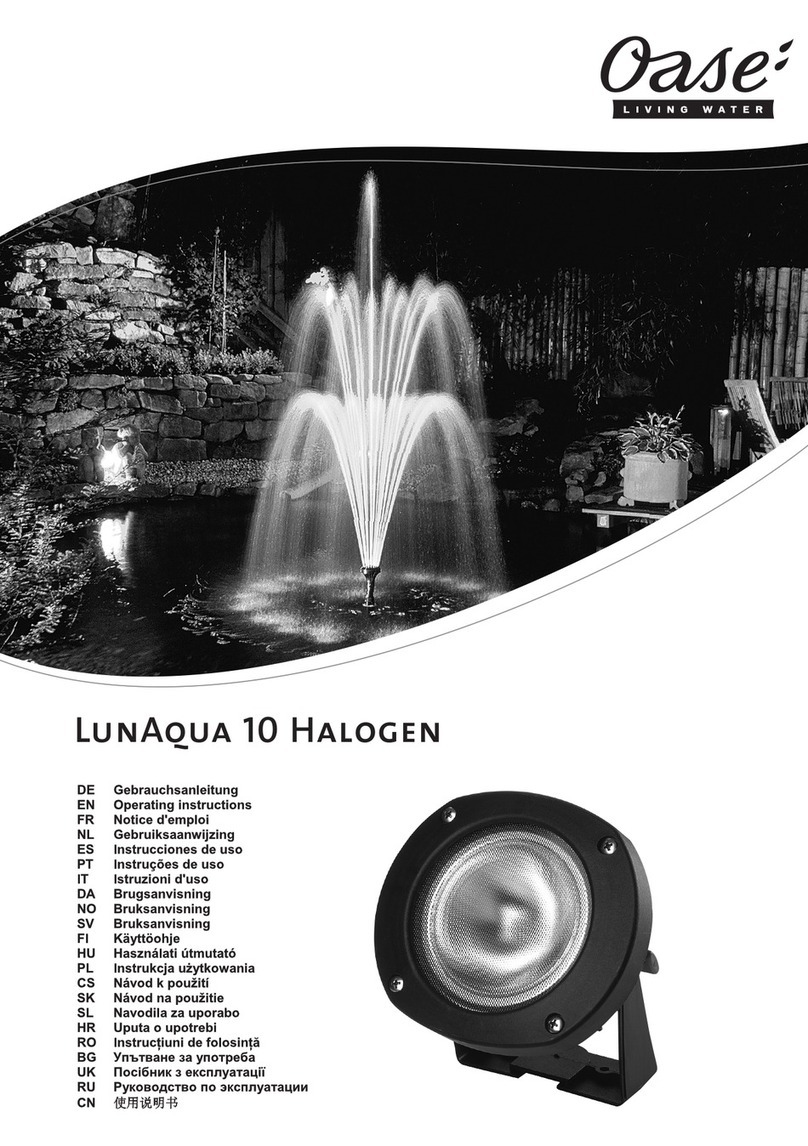 Oase LunAqua 10 Halogen operating instructions