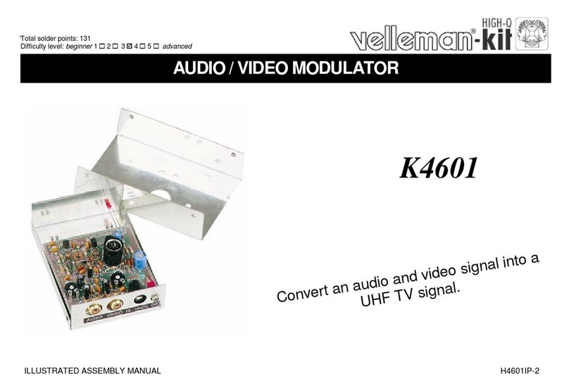 Velleman K4601 Illustrated assembly manual
