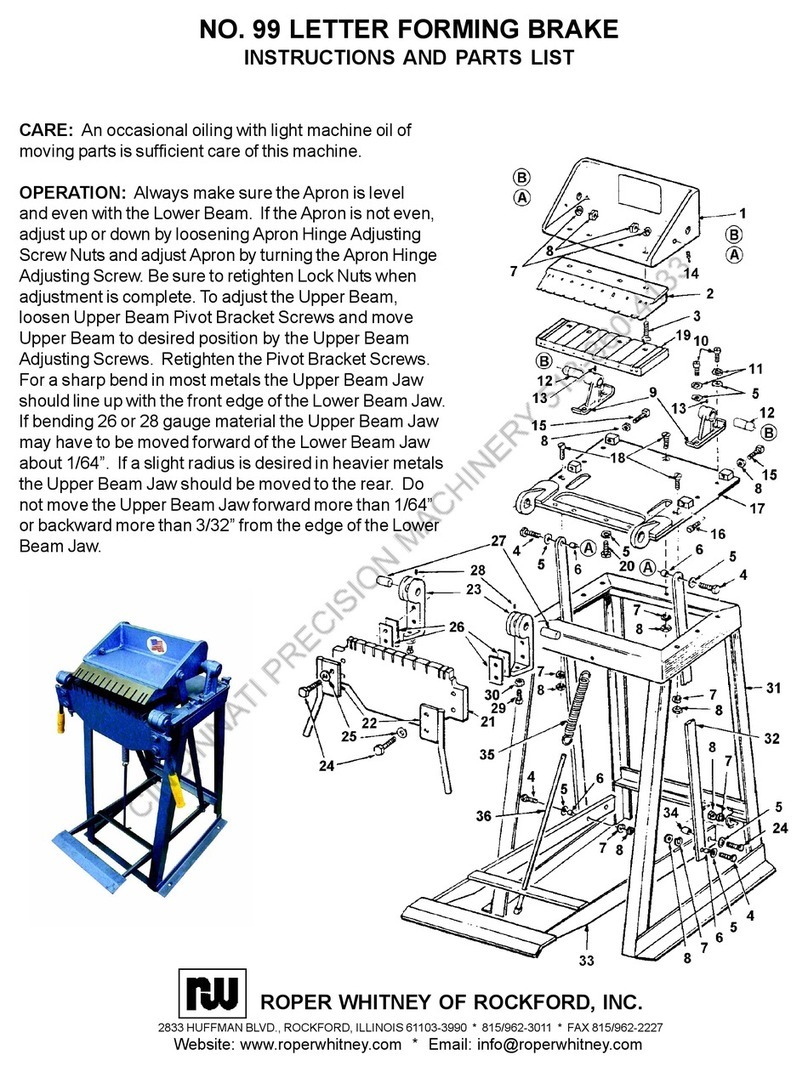 Roper Whitney 99 Datasheet