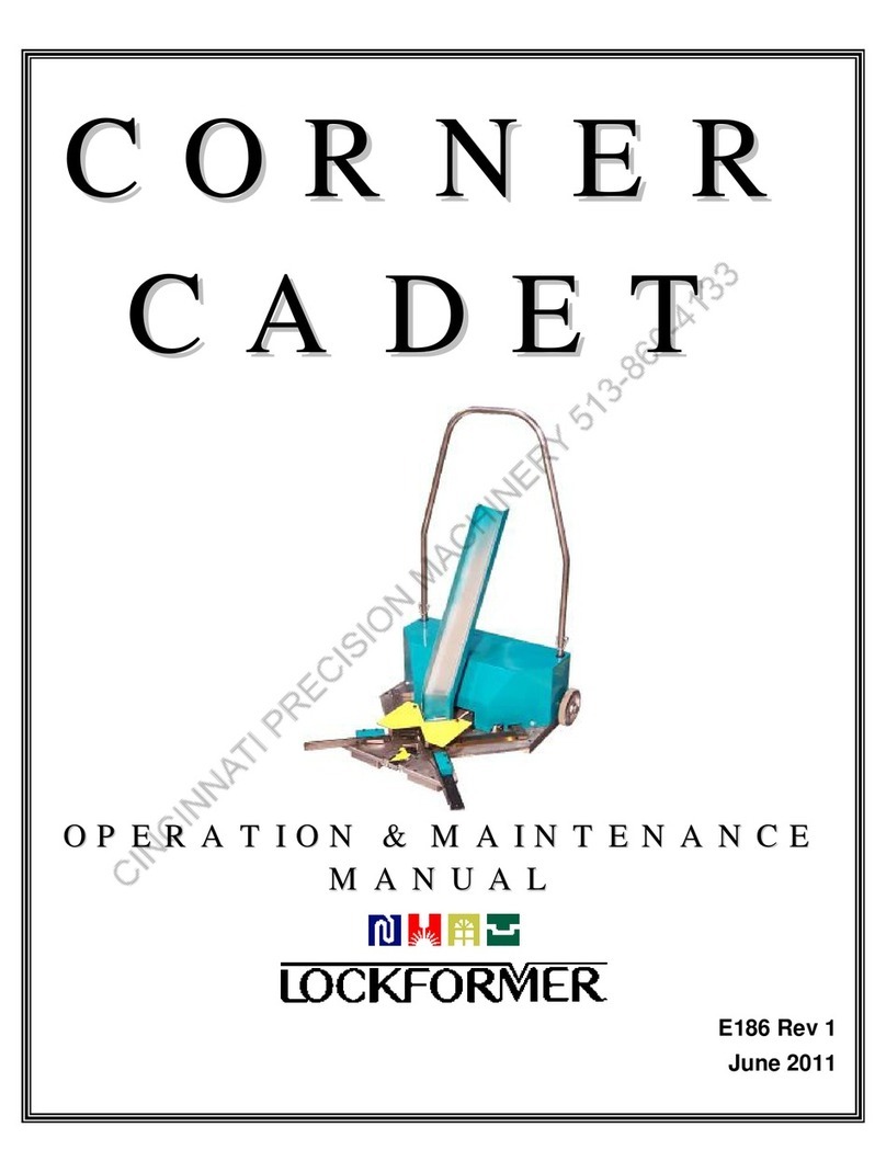 Lockformer Corner Cadet Operation & maintenance manual Lockformer Corner Cadet Operation & maintenance manual