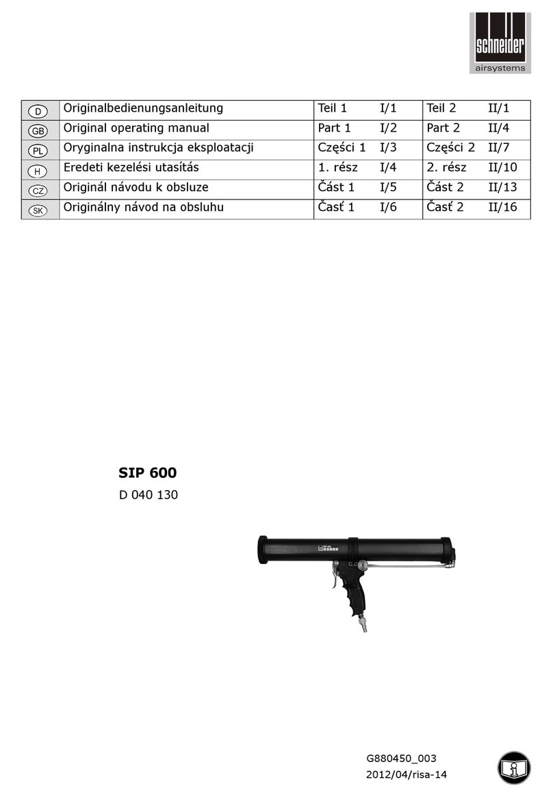 Schneider Airsystems SIP 600 Installation instructions
