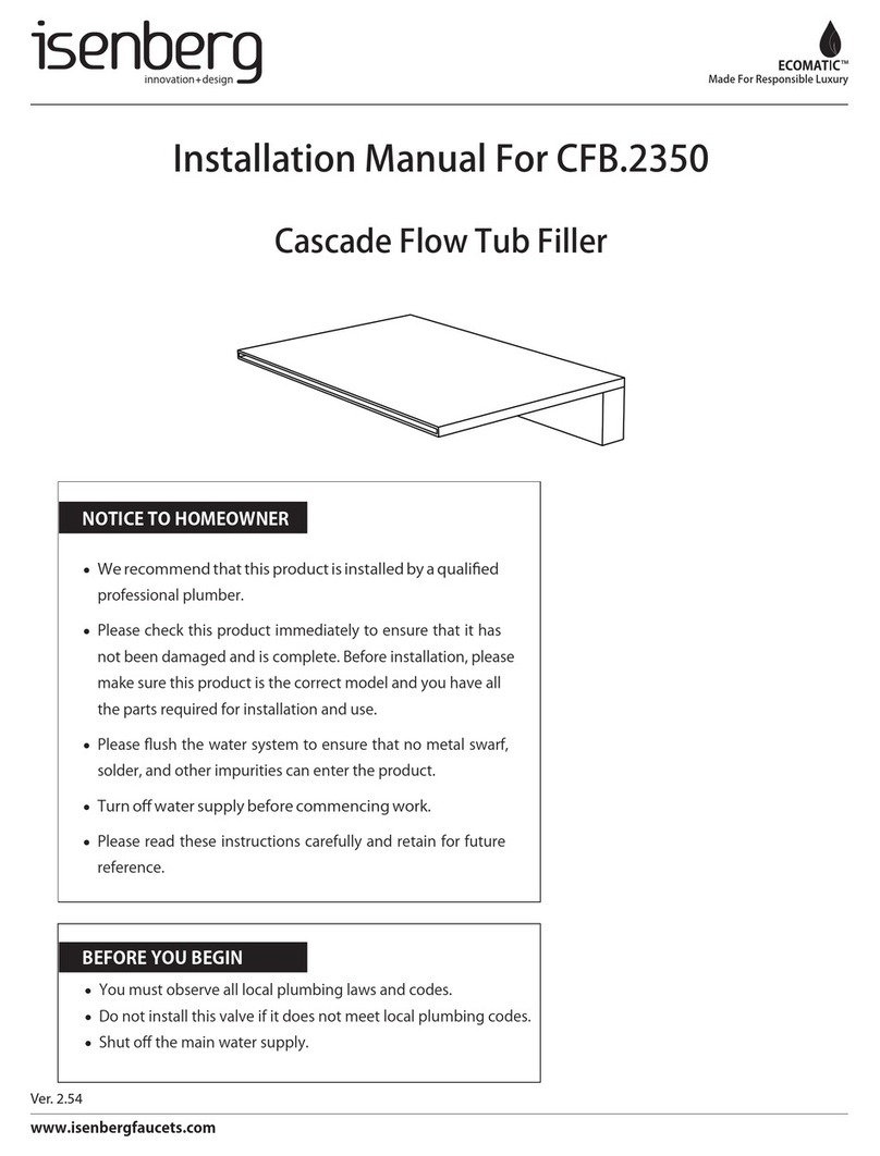 Isenberg CFB.2350 installation manual Isenberg CFB.2350 installation manual
