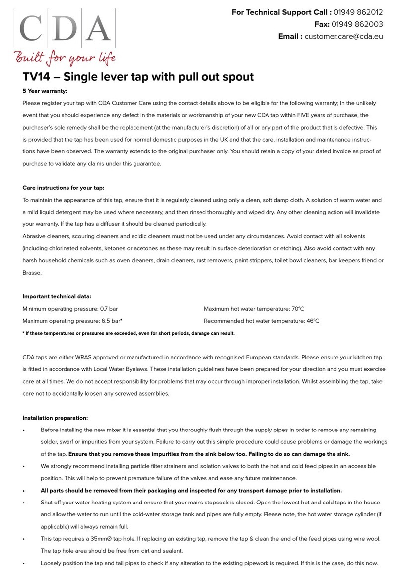 CDA TV14 User manual