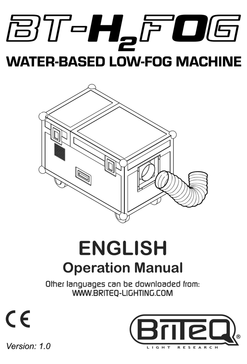 Briteq BT-H2FOG Operation manual