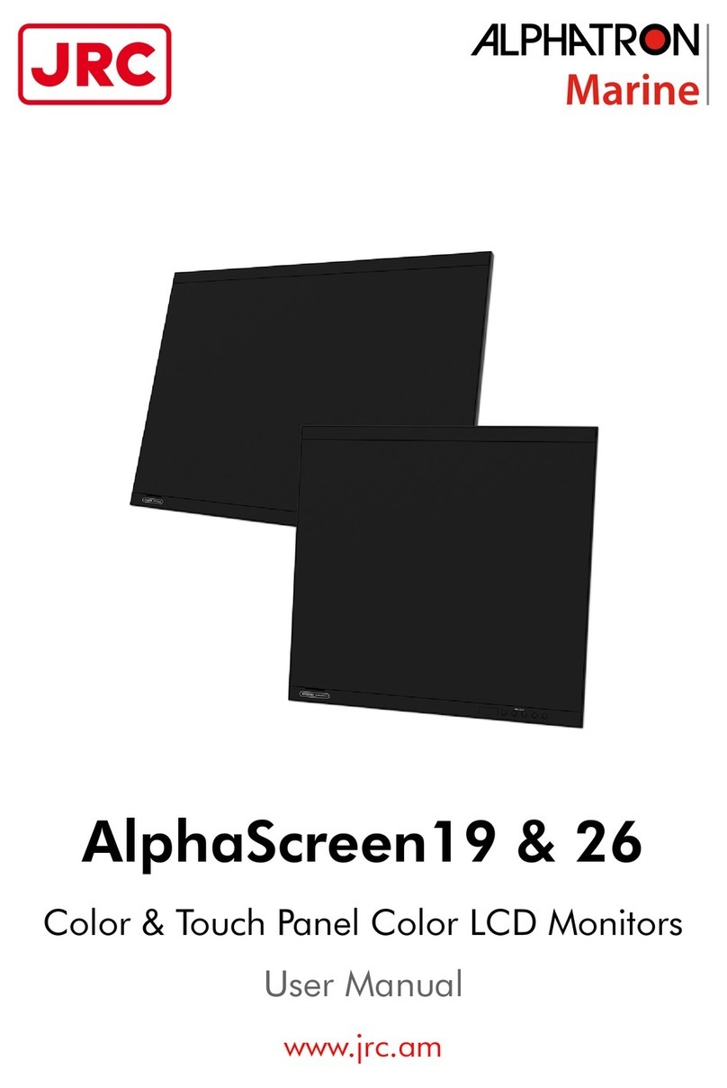 JRC Alphatron Marine AlphaScreen26 User manual