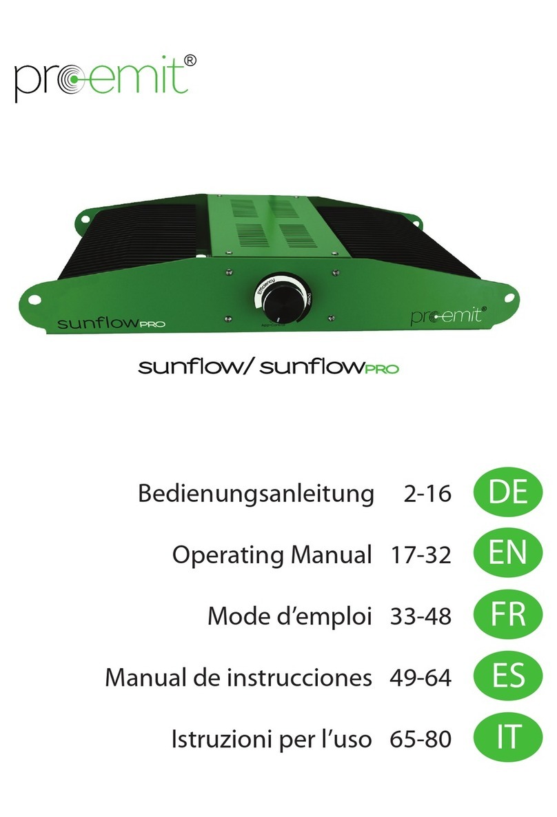 pro-emit Sunflow operating manual