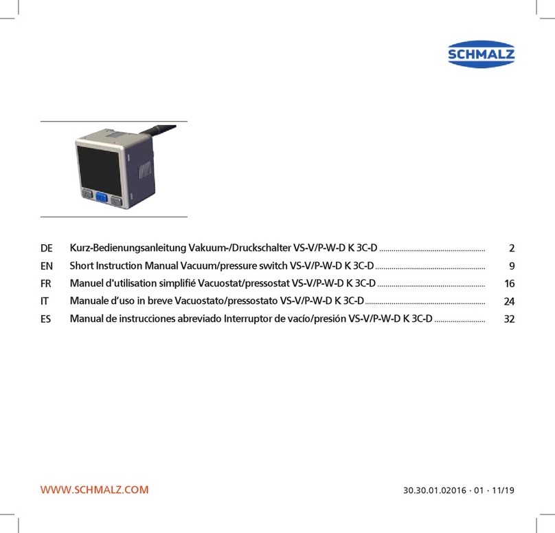 Schmalz VS-P-W-D K 3C-D Short instruction manual