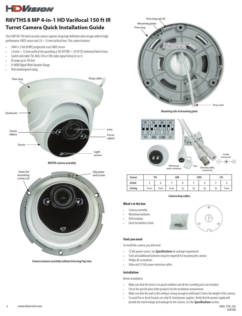 Observint R8VTHS Quick installation guide