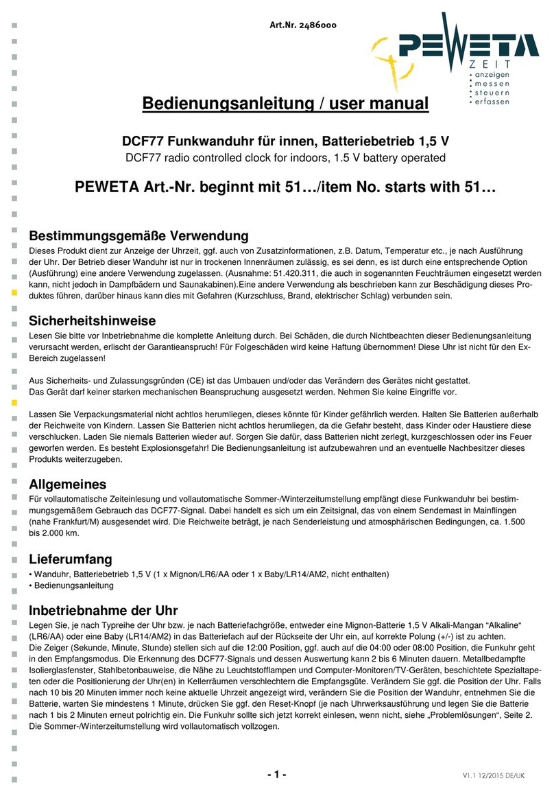 Peweta DCF77 user manual