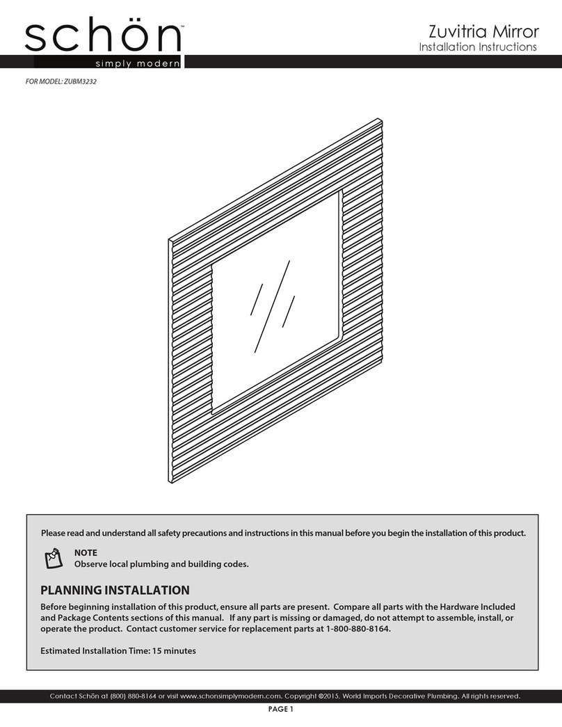 Schon Zuvitria ZUBM3232 installation instructions