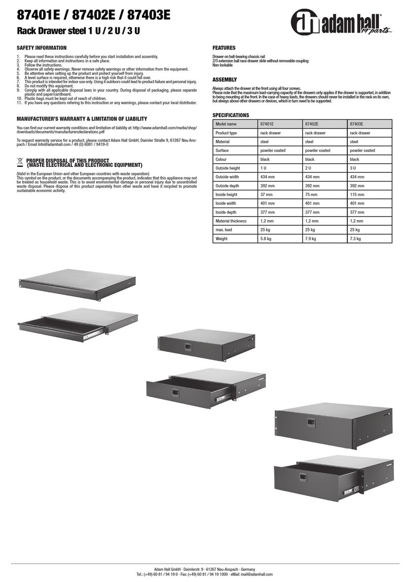 Adam Hall 87401E User manual