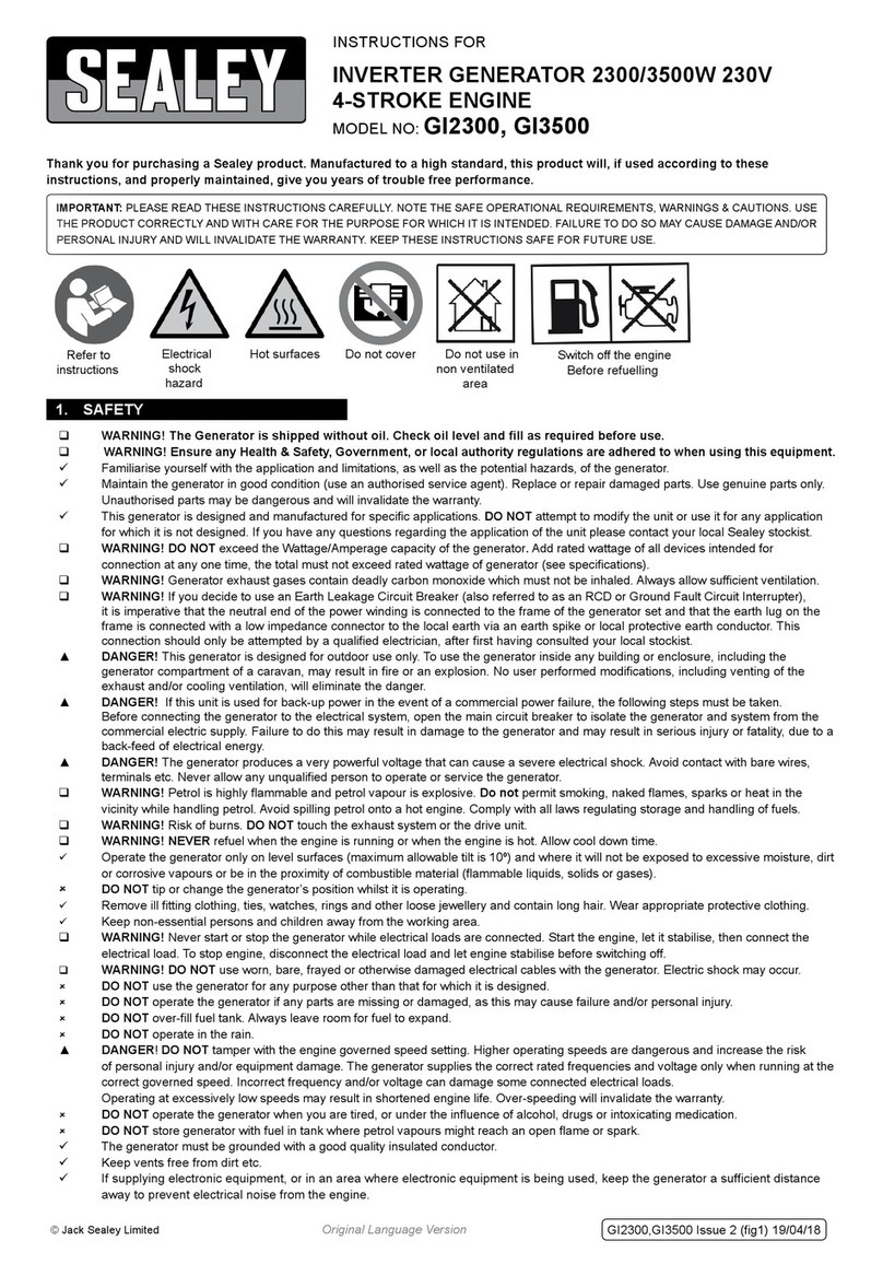 Sealey GI2300 Instructions for use