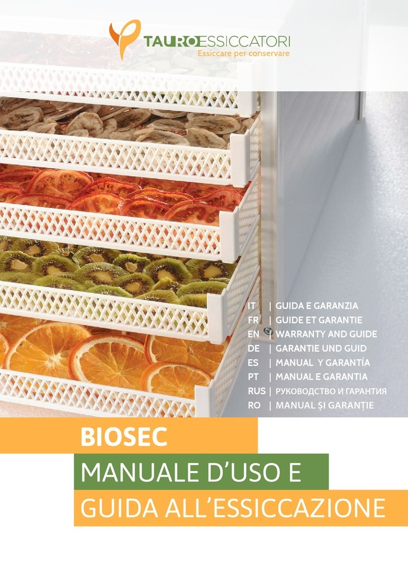 Tauro Essiccatori BIOSEC Warranty and Guide