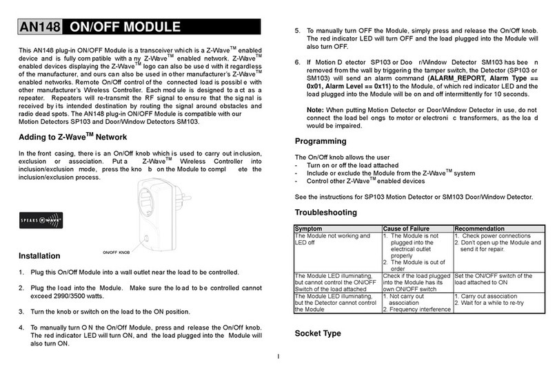 EVERSPRING AN148 User manual