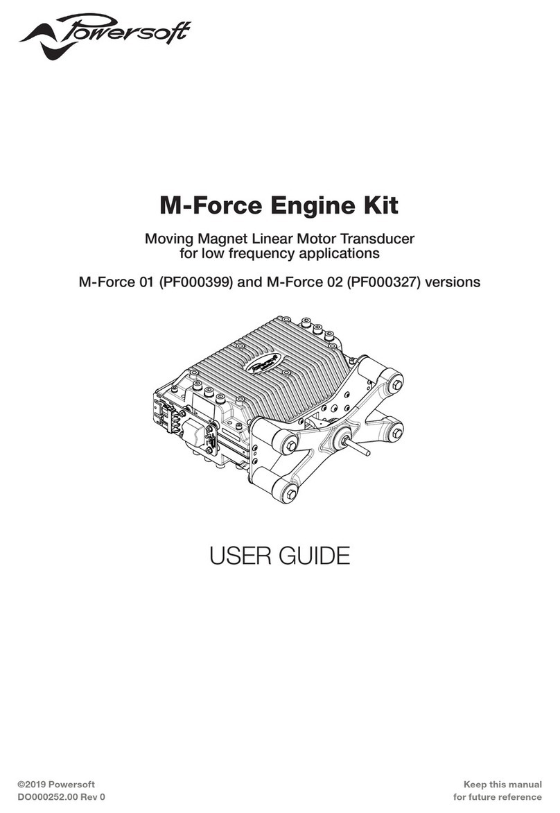 powersoft M-Force Series user guide