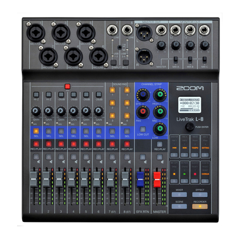 Zoom L-8 LiveTrak quick guide