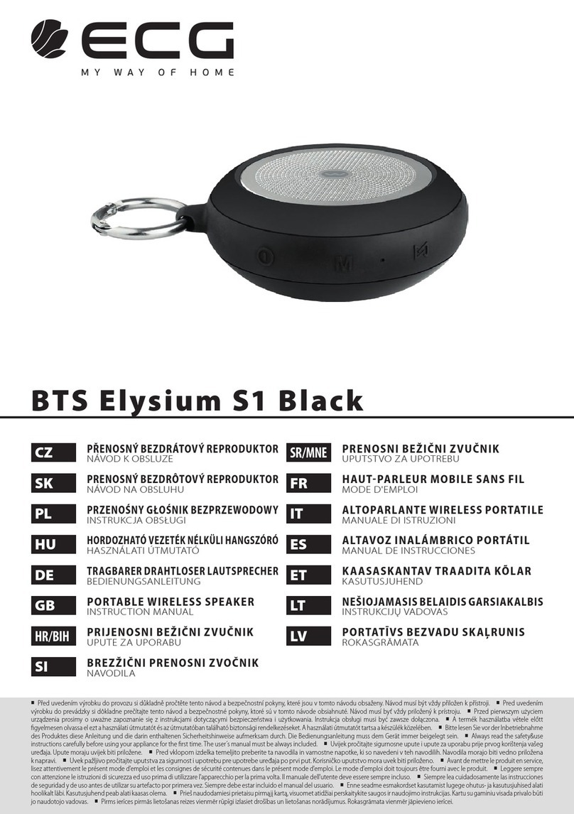 ECG BTS Elysium S1 Black instruction manual