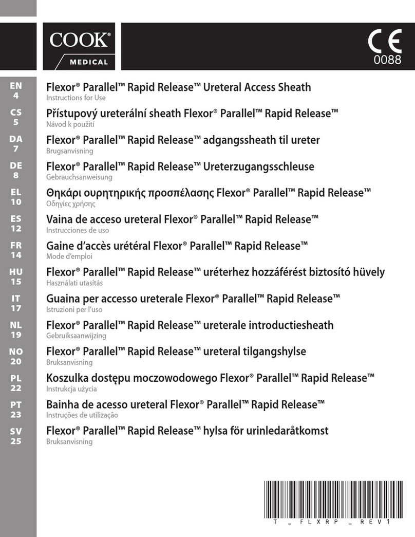 COOK Medical FLEXOR PARALLEL RAPID RELEASE Instructions for use