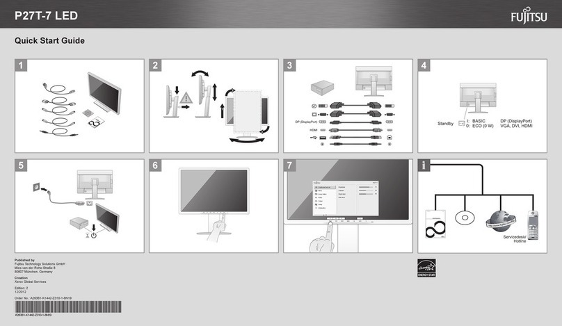 Fujitsu P27T-7 LED User manual