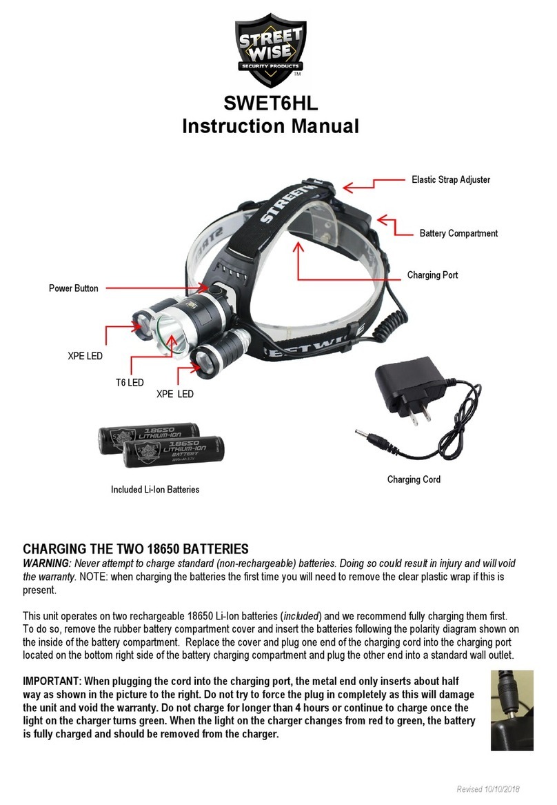STREET WISE SWET6HL instruction manual
