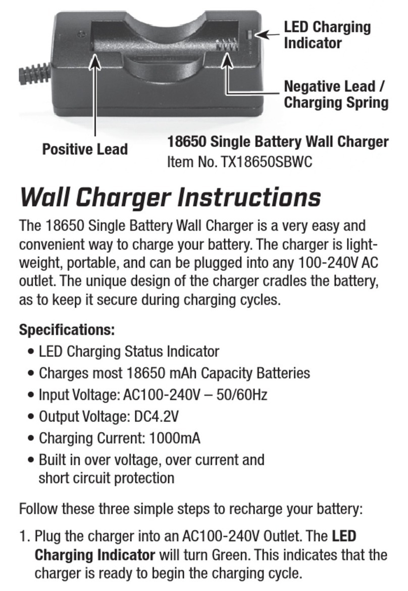 TactX Flashlights TX18650SBWC quick start guide