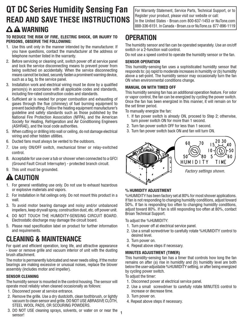 Broan QT DC Series Install instructions