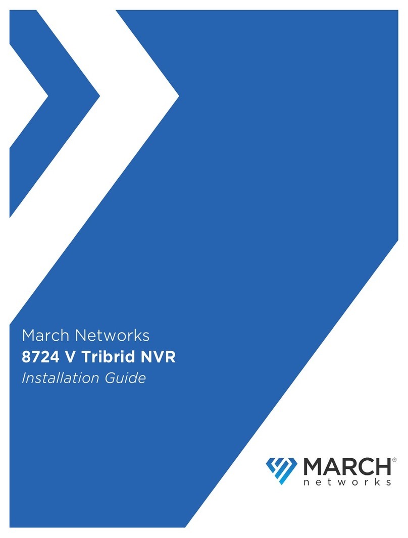 March Networks 8724 V Tribrid NVR User manual March Networks 8724 V Tribrid NVR User manual