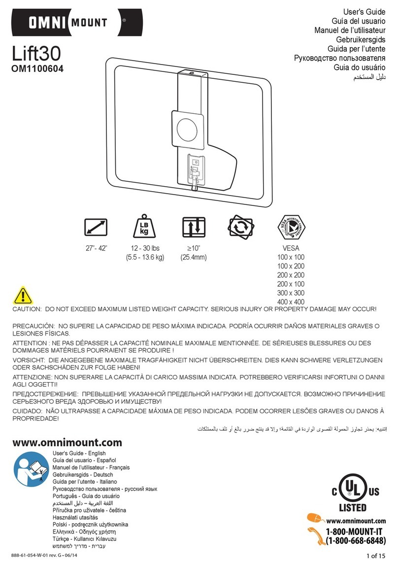 Omnimount Lift30 User manual